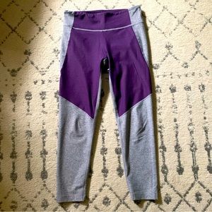 Outdoor Voices Purple & Gray Leggings